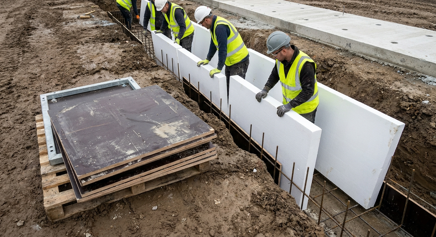 Permanent Formwork (Stay-in-Place): How It Works, When It Pays — and When Reusable Wins