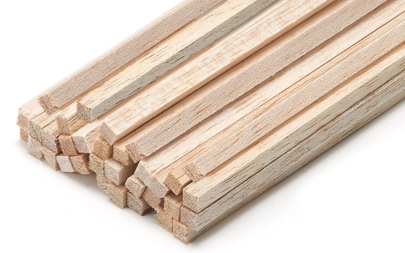 Balsa wood is mainly used in model building