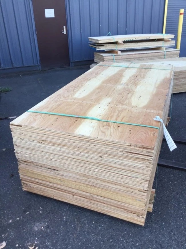 CDX plywood is used for interior and exterior.