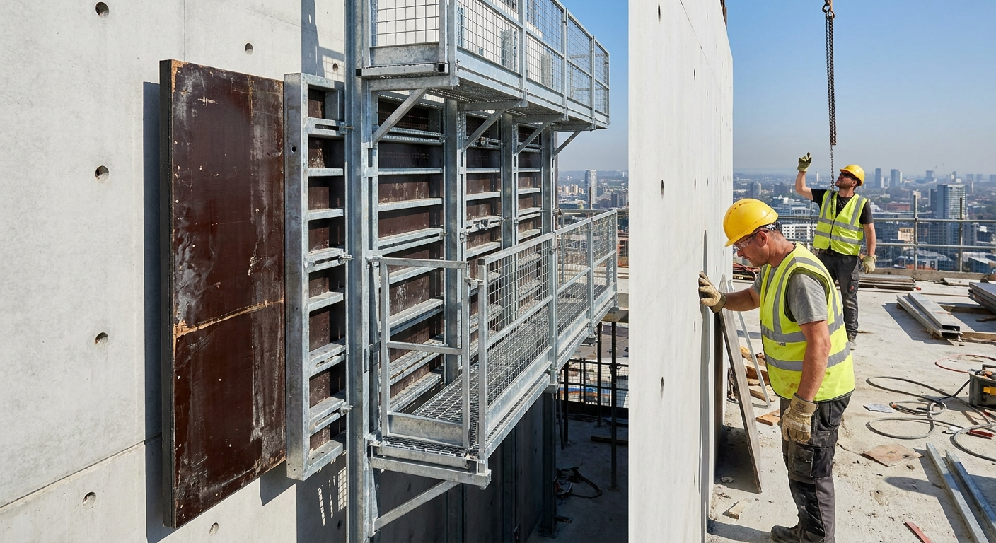 Climbing Formwork (Jump Form): How It Works and the Panel That Faces the Concrete