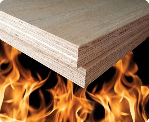 What is fire-rated plywood for walls?
