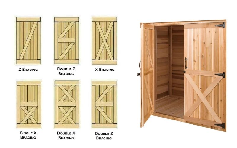 How to build a plywood shed door
