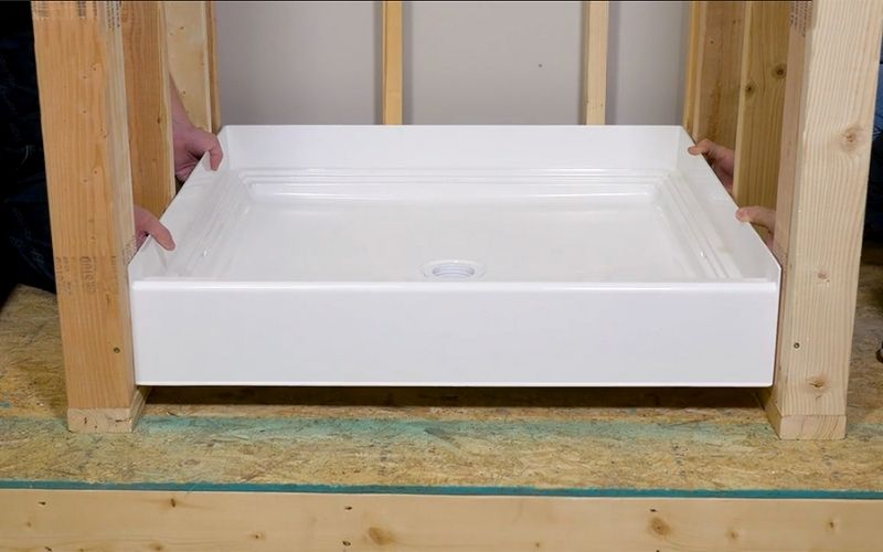 How to build a shower pan on plywood floor