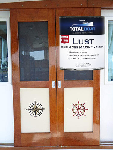 high gloss varnish result