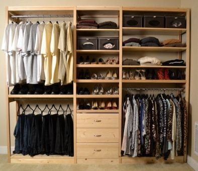 Plywood Closet Organizer