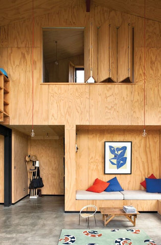 People can use plywood for walls, and it’s becoming an increasingly popular option