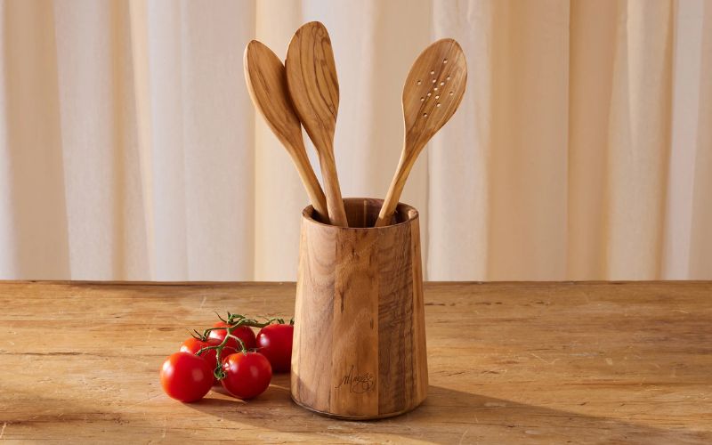Wooden Utensil Holder