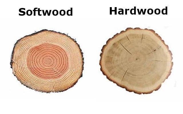 Hardwood and softwood