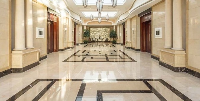 Marble Flooring Material in Buildings