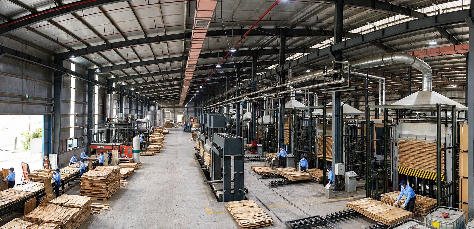 Hot press — Vinawood production process