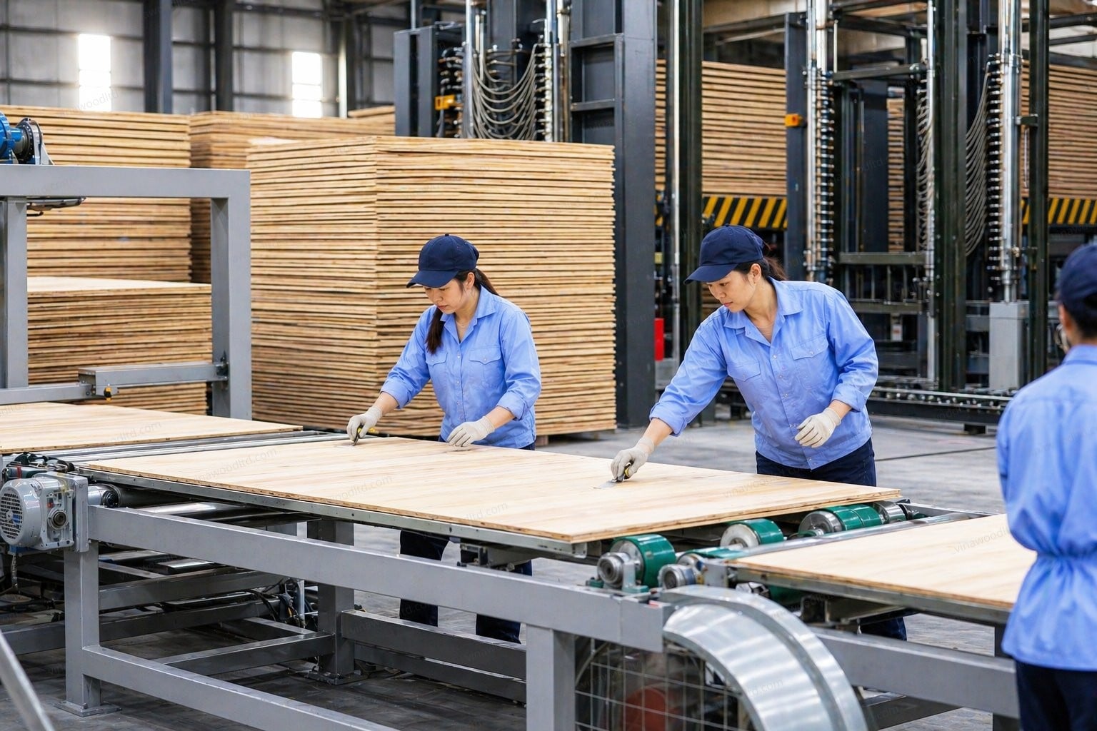 Surfacing with putty — Vinawood production process