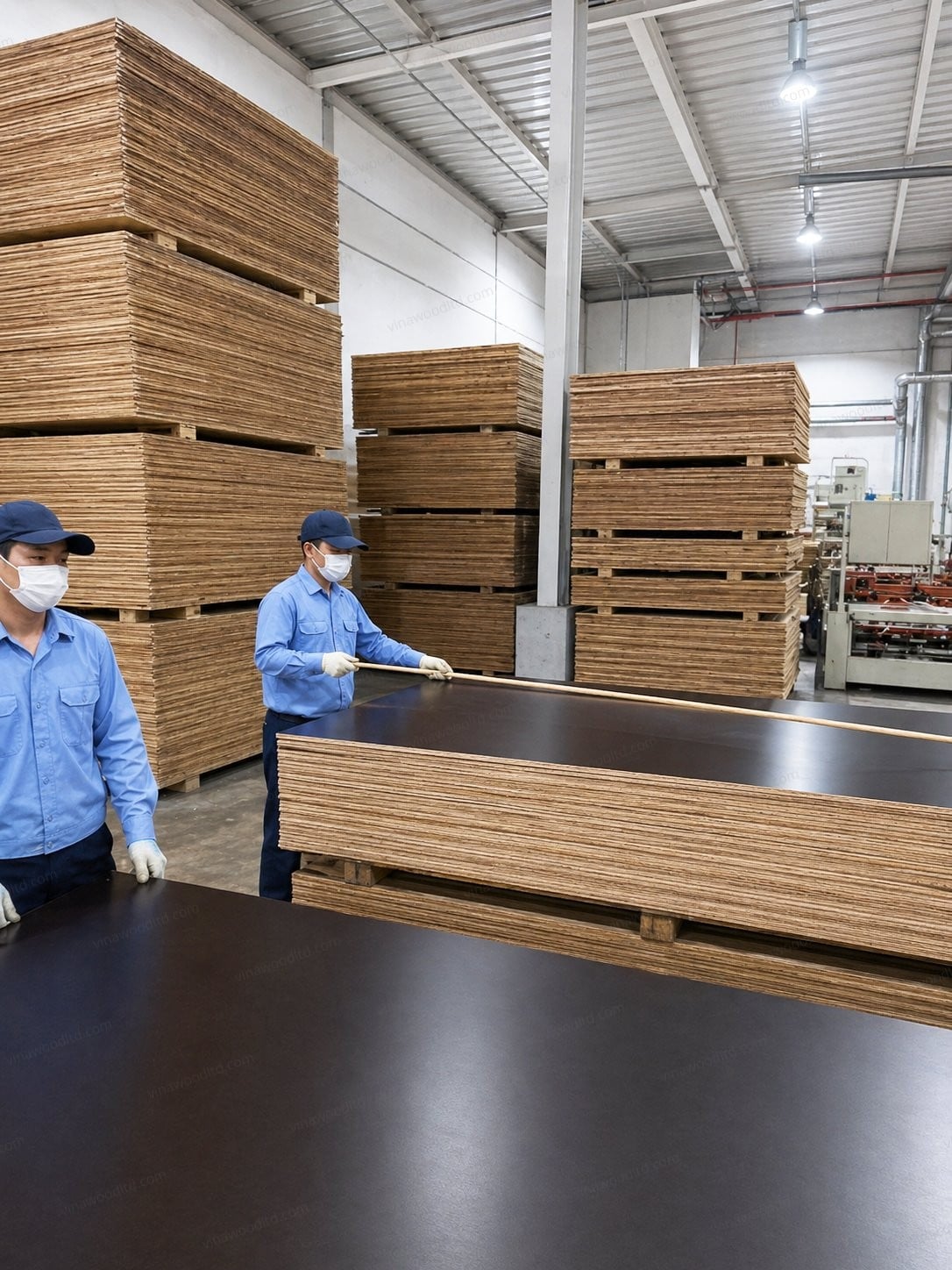 QC inspection — Vinawood production process